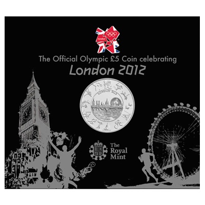 2012 The Official Olympic £5 coin Celebrating London 2012